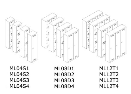 Öltözőszekrény BISLEY ML12T2 - 8